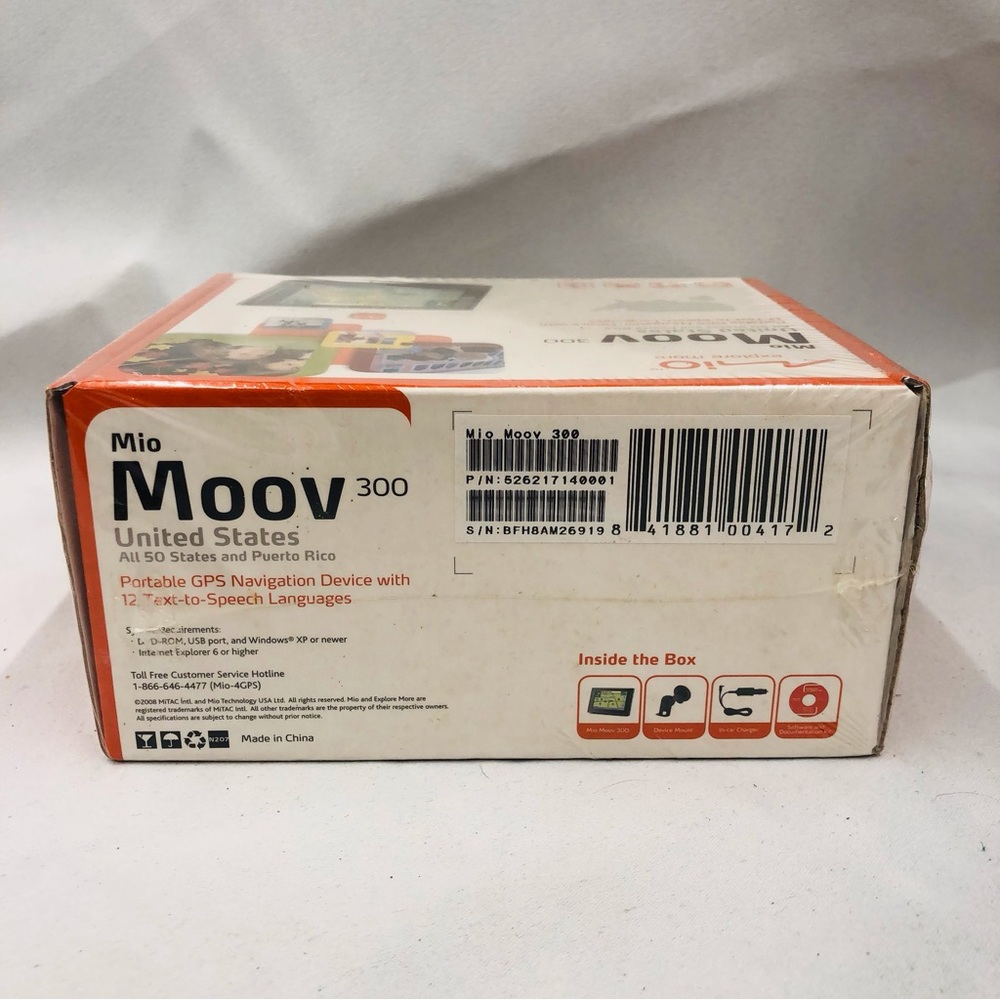 NIB Mio Moov GPS Portable Navigation Device - Picture 3 of 16